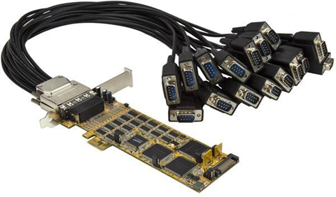 StarTech.com Scheda seriale a basso profilo da 16 porte - RS232 - PCI Express