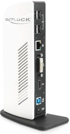 DeLOCK 87568 Nero, Bianco replicatore di porte e docking station per Notebook DeLOCK 87568 Nero, Bianco replicatore di porte e docking station per Notebook