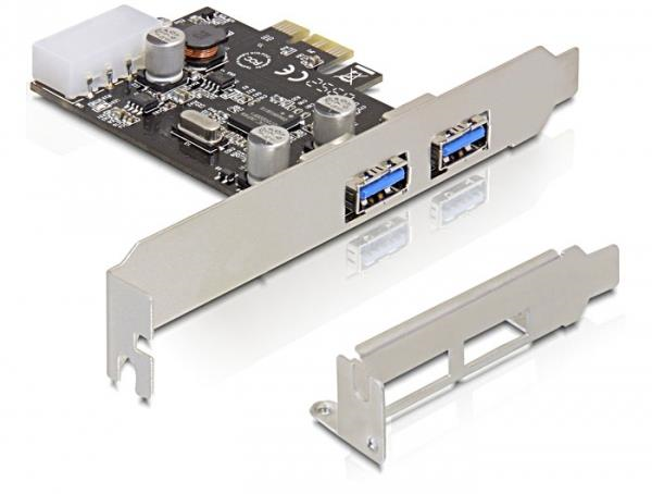 DeLOCK 2x USB 3.0 PCI Express card Interno USB 3.0 scheda di interfaccia e adattatore