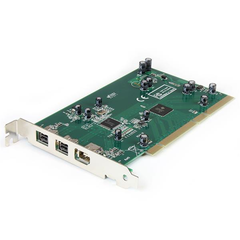 StarTech.com Scheda adattatore FireWire 2b 1a PCI 1394b a 3 porte con kit DV Editing