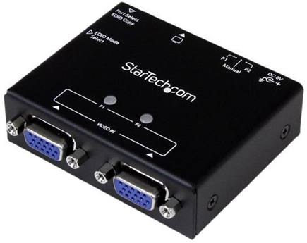 StarTech .com Switch box automatico VGA a 2 porte con commutazione per priorit e copia EDID commutatore video StarTech .com Switch box automatico VGA a 2 porte con commutazione per priorit e copia EDID commutatore video