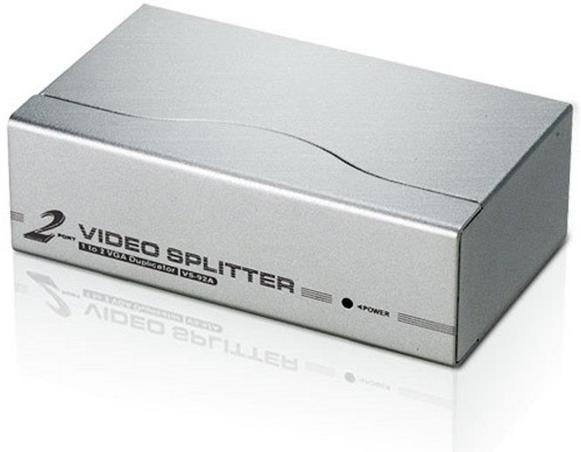 Aten Splitter  Splitter VGA (M) - 2xVGA Femmina Argento Aten Splitter  Splitter VGA (M) - 2xVGA Femmina Argento