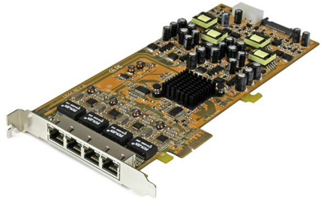 StarTech.com Scheda di rete PCIe Gigabit Power over Ethernet a 4 porte - Adattatore PCI express PSE / POE - NIC