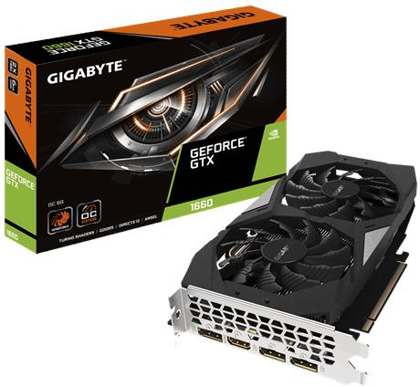 Gigabyte GV-N1660OC-6GD scheda video NVIDIA GeForce GTX 1660 6 GB GDDR5 Gigabyte GV-N1660OC-6GD scheda video NVIDIA GeForce GTX 1660 6 GB GDDR5