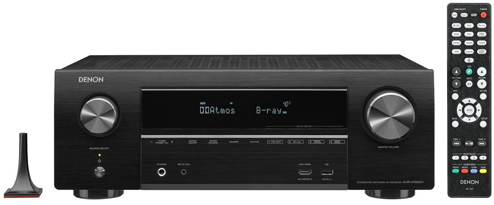 Denon AVR-X1600H ricevitore AV 80 W 7.1 canali Surround Compatibilit 3D Nero Denon AVR-X1600H ricevitore AV 80 W 7.1 canali Surround Compatibilit 3D Nero