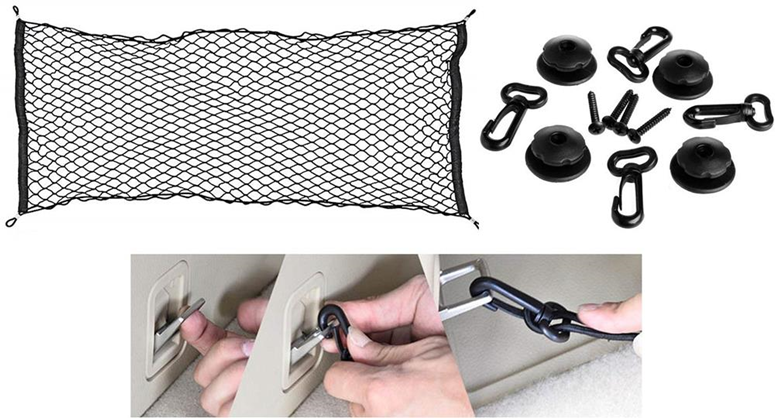 Takestop Rete da CARICO Auto ws1275 PORTAOGGETTI 114x61cm Elastico Bagagliaio da Appendere ORGANIZZATORE Nylon Telo Protettivo Universale Takestop Rete da CARICO Auto ws1275 PORTAOGGETTI 114x61cm Elastico Bagagliaio da Appendere ORGANIZZATORE Nylon Telo Protettivo Universale