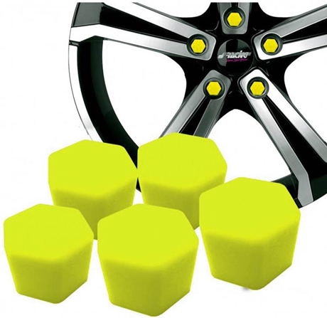 Takestop SET 20 PEZZI COPRIBULLONI COPRI BULLONI DADI UNIVERSALE SILICONE FLUORESCENTI giallo ws1556 CERCHI RUOTA COPERTURA Takestop SET 20 PEZZI COPRIBULLONI COPRI BULLONI DADI UNIVERSALE SILICONE FLUORESCENTI giallo ws1556 CERCHI RUOTA COPERTURA