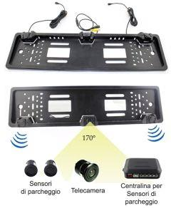 Takestop Portatarga Con Telecamera Ntsc E Sensori Di Parcheggio Retrocamera Porta Targa Con Filo Posteriore Gps Dvd Impermeabile Ip67