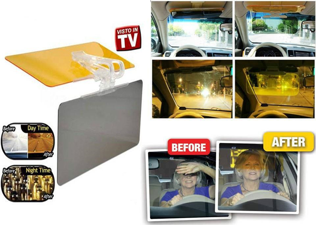 Takestop Parasole Aletta SCHERMANTE 2 in 1 Visione ANTIRIFLESSO Notturna E Diurna Giorno/Notte Clear per Auto Takestop Parasole Aletta SCHERMANTE 2 in 1 Visione ANTIRIFLESSO Notturna E Diurna Giorno/Notte Clear per Auto