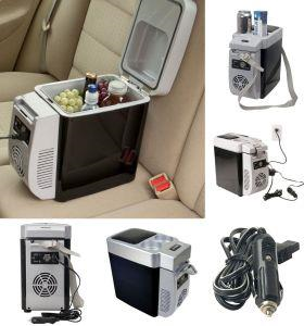 Takestop Frigo Elettrico Caldo Freddo 2 Porta Bicchieri Ghiacciaia Frigorifero Portatile Cooler Box 6 Litri 12v Campeggio Picnic Auto