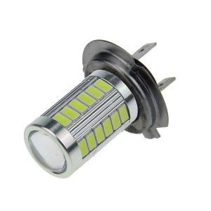 Takestop Lampada Luci Auto Tuning H7 10w 1010 Bianco Light 33 Led Smd 5630 55x34mm Canbus Fendinebbia Nebbia