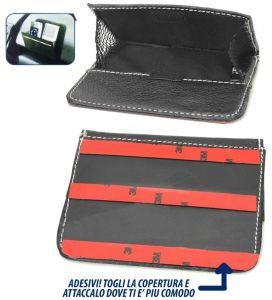 Takestop Borsa Porta Oggetti Smartphone Gps Chiavi Carte Svuota Tasche Eco Pelle Nastro Adesivo Auto Universale Colore Casuale Takestop Borsa Porta Oggetti Smartphone Gps Chiavi Carte Svuota Tasche Eco Pelle Nastro Adesivo Auto Universale Colore Casuale