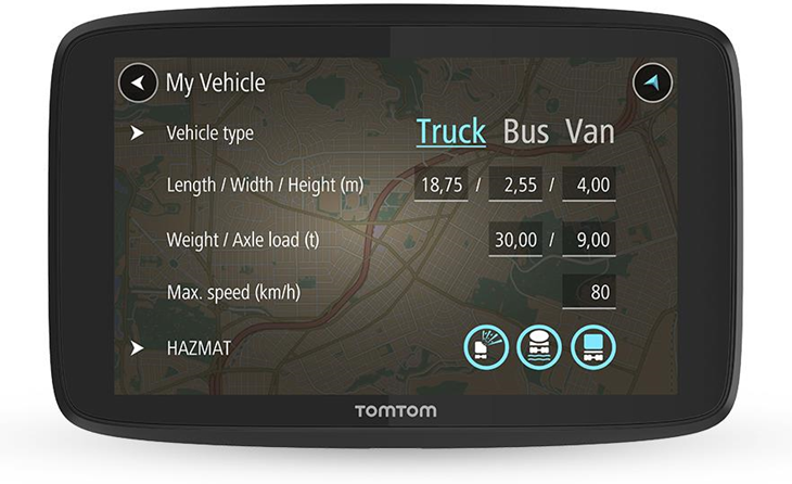 TomTom GO PROFESSIONAL 620 TomTom GO PROFESSIONAL 620