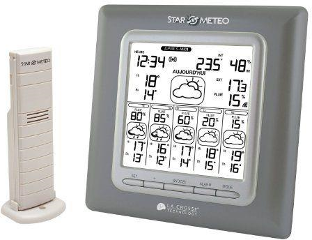 La Crosse Technology WD6003F IT MG S Stazione meteorologica giornaliera con previsioni pioggia, colore: Grigio Metallico