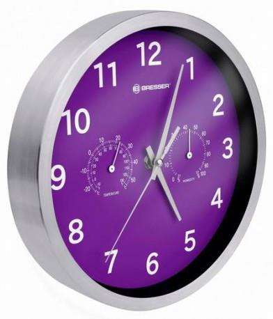Bresser Optics Orologio da Parete MyTime Termo Igrometro Violetto 8020310TJ5000 Bresser Optics Orologio da Parete MyTime Termo Igrometro Violetto 8020310TJ5000