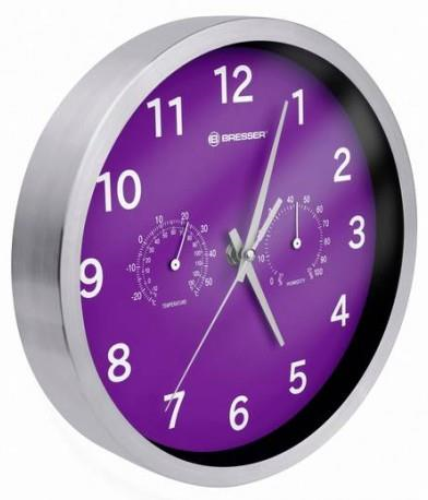 Bresser Optics Orologio da Parete MyTime Termo Igrometro Violetto 8020310TJ5000