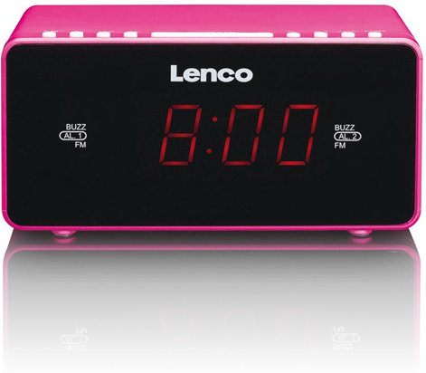 Lenco CR-510 Orologio Nero, Rosa radio Lenco CR-510 Orologio Nero, Rosa radio