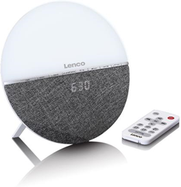 Lenco CRW-4 radio Orologio Digitale Grigio, Bianco Lenco CRW-4 radio Orologio Digitale Grigio, Bianco