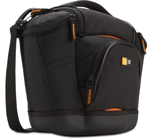 Case Logic SLRC-202 Borsa in Nylon per Fotocamere Reflex con Zoom e Altri Due Obiettivi Aggiuntivi, Nero