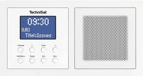 TechniSat UP 1 DAB+ Radio da incasso Bluetooth, DAB+, FM Bianco TechniSat UP 1 DAB+ Radio da incasso Bluetooth, DAB+, FM Bianco