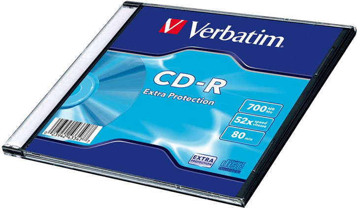 Verbatim CD-R 700MB 48xspd Slim Case