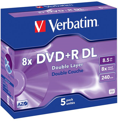 Verbatim DVD-RW  DVD 8.5Gb (5 Pezzi) Verbatim DVD-RW  DVD 8.5Gb (5 Pezzi)