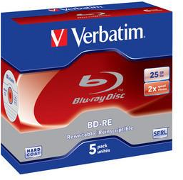 Verbatim Blu-ray-RW  Blu-ray 25Gb (5 Pezzi)