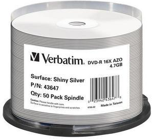 Verbatim 43647 DVD vergine 4,7 GB DVD-R 50 pezzo(i) Verbatim 43647 DVD vergine 4,7 GB DVD-R 50 pezzo(i)