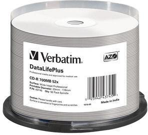 Verbatim CD-R  700mb 50pcs spindel dl+ white printable Verbatim CD-R  700mb 50pcs spindel dl+ white printable