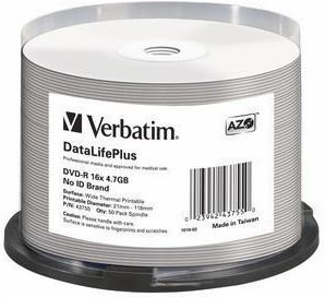 Verbatim DVD-R 16x 4.7Gb DVD-R 50pezzo(i)