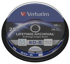 Verbatim Campana 10 M-Disc BD-R 25Gb 4X Verbatim Campana 10 M-Disc BD-R 25Gb 4X