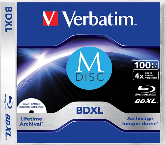 Verbatim MDISC Lifetime archival BDXL 100GB - Jewel case 1 pezzi