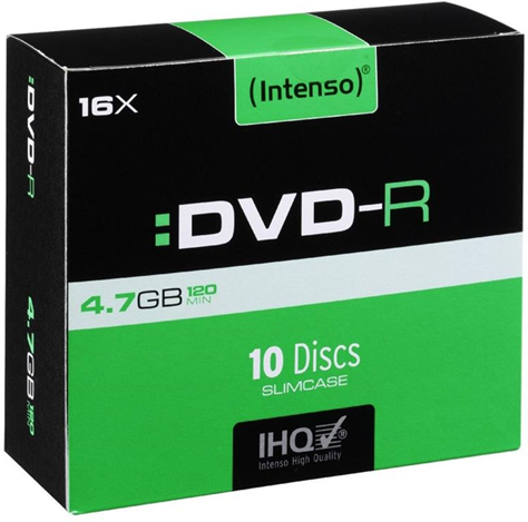 Intenso DVD-R 4.7GB, 16x 4,7 GB 10 pezzo(i) Intenso DVD-R 4.7GB, 16x 4,7 GB 10 pezzo(i)
