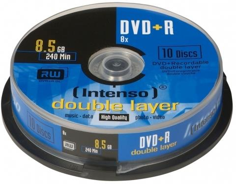 Intenso DVD+R 8.5GB, DL, 8x 8,5 GB 10 pezzo(i) Intenso DVD+R 8.5GB, DL, 8x 8,5 GB 10 pezzo(i)