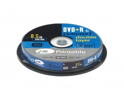 Intenso 1x10 DVD+R 8.5GB 8x Double Layer printable 8,5 GB DVD+R DL 10 pezzo(i)