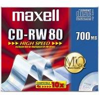 Maxell CD-RW 700MB 80Min 1-10x HighSpeed JC 10pk 10 pezzo(i) Maxell CD-RW 700MB 80Min 1-10x HighSpeed JC 10pk 10 pezzo(i)