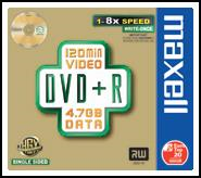 Maxell DVD+r 4.7Gb 16x slim Case conf.10s Maxell DVD+r 4.7Gb 16x slim Case conf.10s