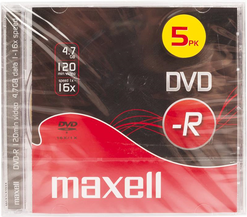 Maxell DVD-RW  DVD 4.7Gb (5 Pezzi) Maxell DVD-RW  DVD 4.7Gb (5 Pezzi)