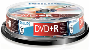 Philips DVD+R DR4S6B10F/00 Philips DVD+R DR4S6B10F/00