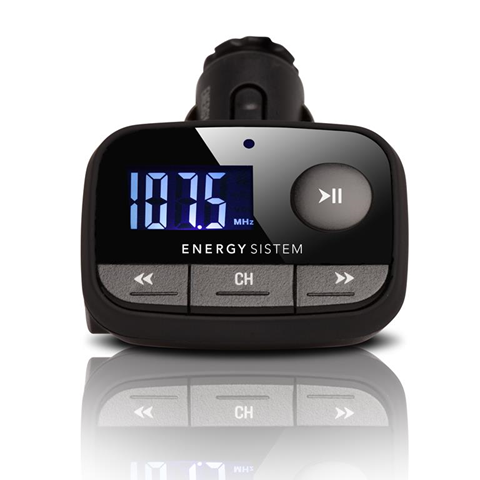 Energy Sistem Car MP3 f2 Black Knight trasmettitore FM 87.5 - 108 MHz Nero