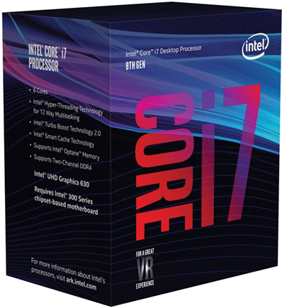 Intel Core i7-8700K processore 3,7 GHz 12 MB Cache intelligente Scatola Intel Core i7-8700K processore 3,7 GHz 12 MB Cache intelligente Scatola
