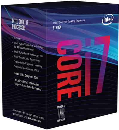 Intel Core i7-8700K processore 3,7 GHz 12 MB Cache intelligente Scatola