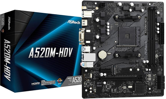 ASRock A520M-HDV Presa AM4 micro ATX ASRock A520M-HDV Presa AM4 micro ATX