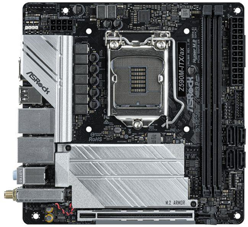 ASRock Z590M-ITX/ax Intel Z590 LGA 1200 mini ITX ASRock Z590M-ITX/ax Intel Z590 LGA 1200 mini ITX