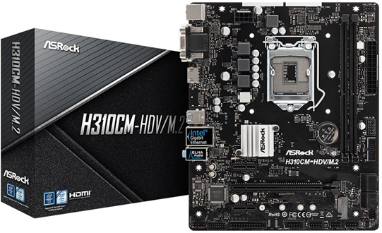 ASRock H310CM-HDV/M.2 scheda madre Intel H310 LGA 1151 (Presa H4) micro ATX