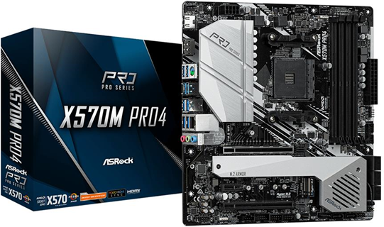 ASRock X570M Pro4 AMD X570 Presa AM4 micro ATX