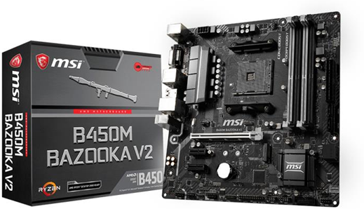 MSI B450M Bazooka V2 Presa AM4 ATX AMD B450 MSI B450M Bazooka V2 Presa AM4 ATX AMD B450