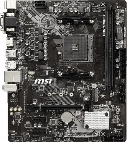 MSI B450M PRO-M2 MAX scheda madre AMD B450 Presa AM4 micro ATX MSI B450M PRO-M2 MAX scheda madre AMD B450 Presa AM4 micro ATX