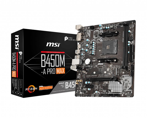 MSI B450M-A PRO MAX scheda madre AMD B450 Presa AM4 micro ATX