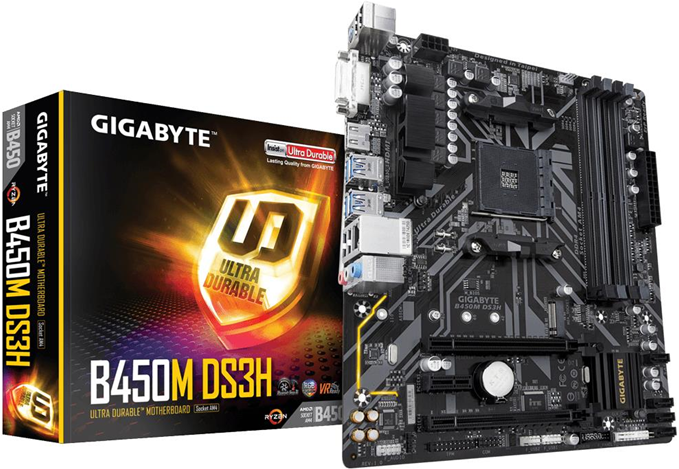 Gigabyte B450M DS3H scheda madre AMD B450 Presa AM4 micro ATX